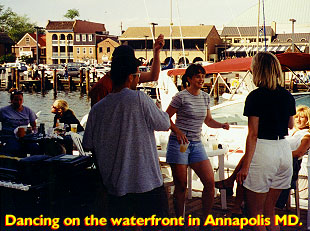 Dancing on the waterfront in Annapolis